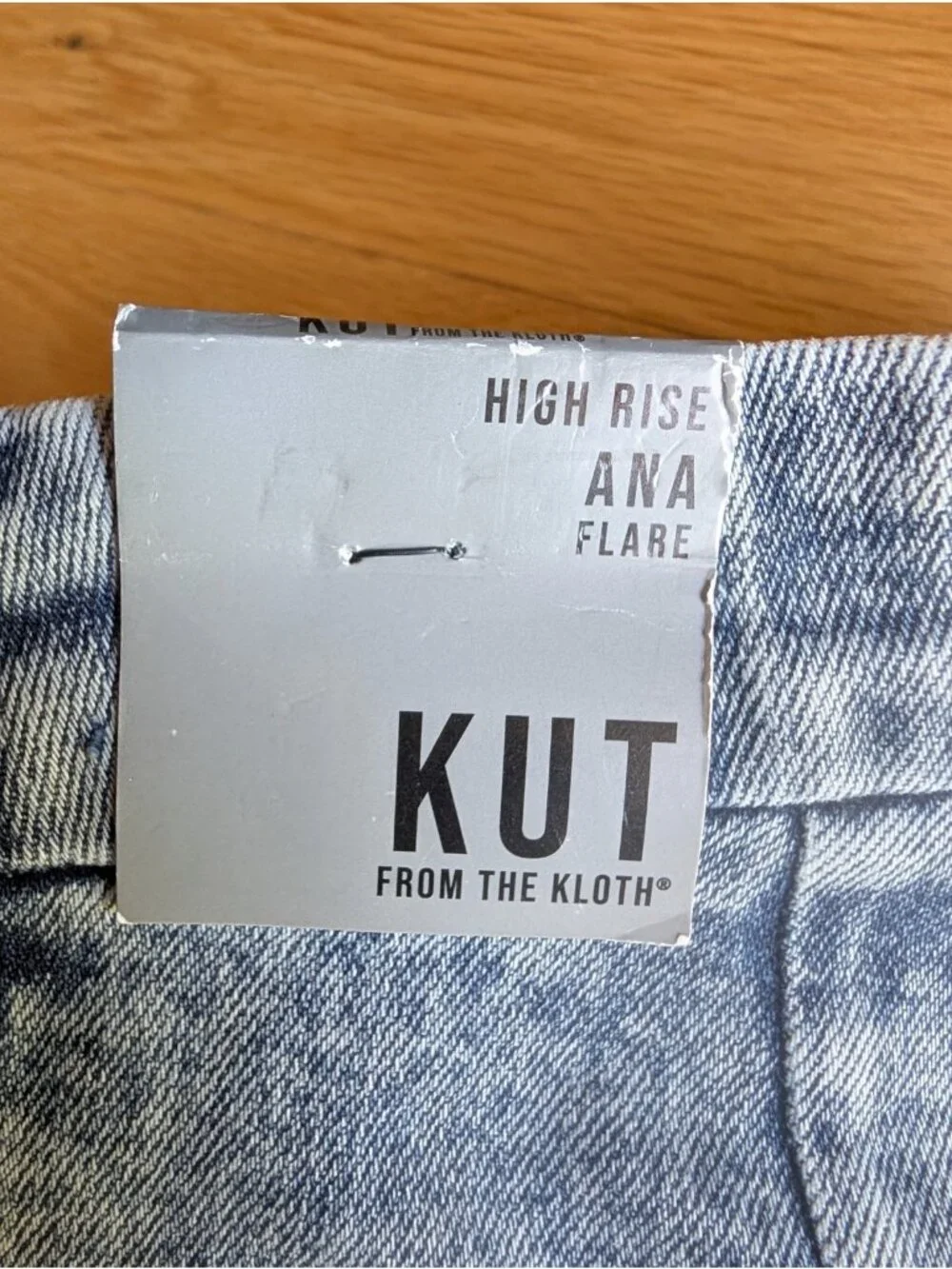 Kut from the Kloth Medium Acid Wash High Rise Ana Flare Jeans, Size 2 NWT!